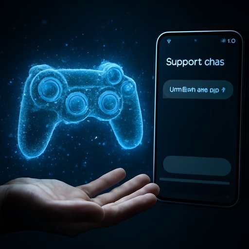 kv8 support chat open on smartphone