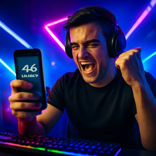 kv8 user reads review on phone